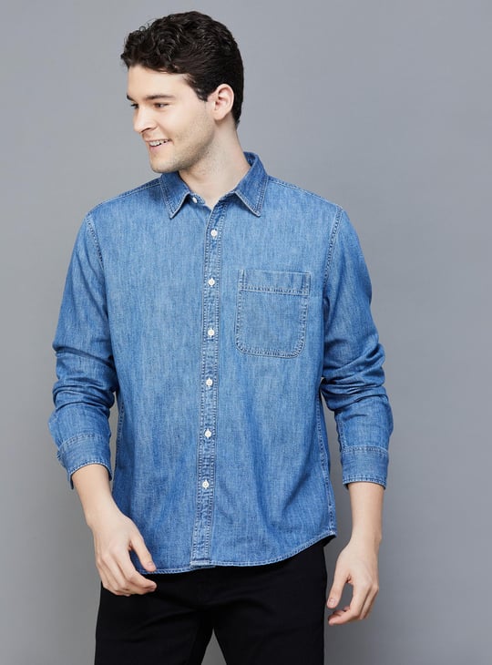 American eagle denim shirt hotsell