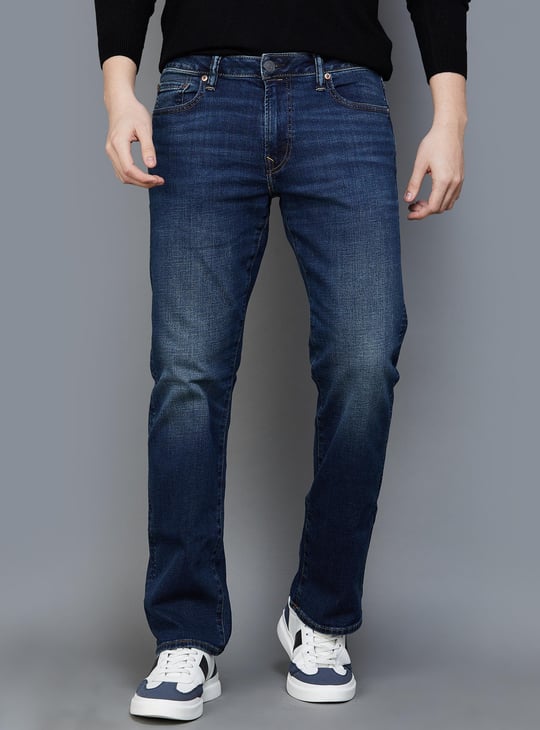 AMERICAN EAGLE Men Solid Bootcut Fit Jeans