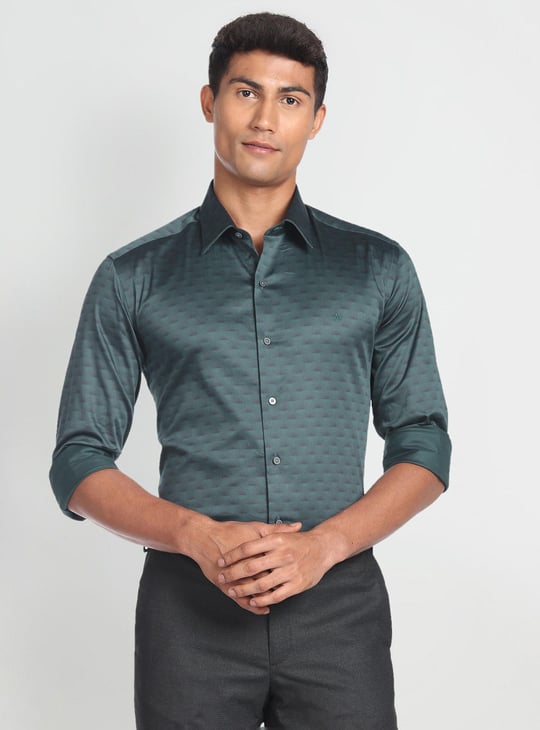 green emerald velvet dress Arrow Men's Dress Shirts Fitted Stretch Solid - blue