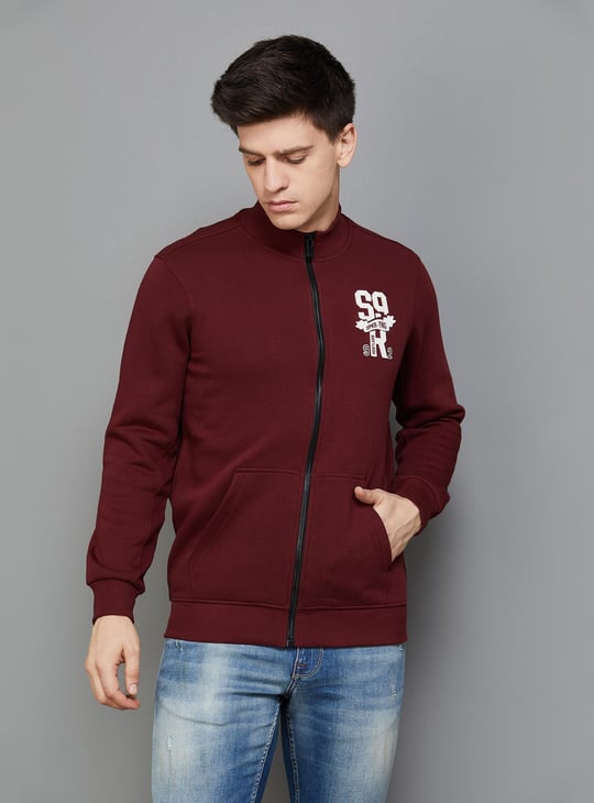 SPYKAR Men Solid Zip Closure Sweatshirt