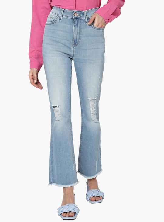 VERO MODA Women Distressed Bootcut Jeans