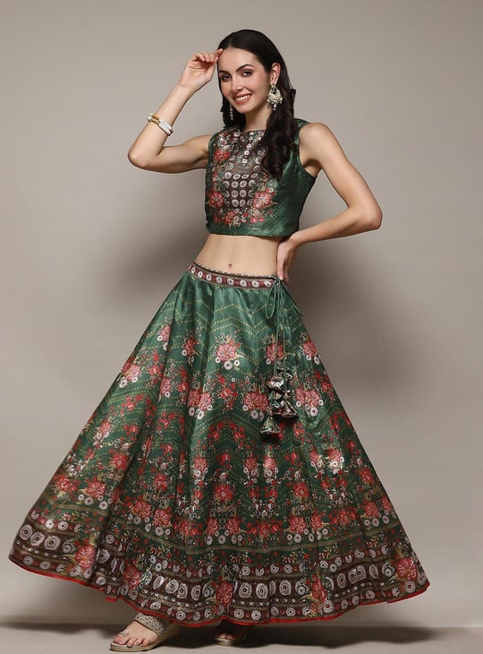 BIBA Women Printed Lehenga Set