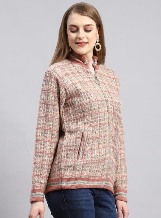 Pink Check Coat Monte Carlo Ladies Winter Coat Monte Carlo Winter