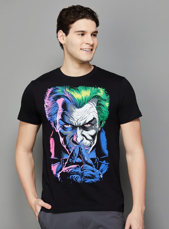 FREE AUTHORITY Men Joker Printed Regular Fit T shirt