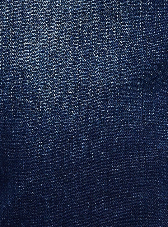 BEING HUMAN Men Bootcut Dark Jeans Blue