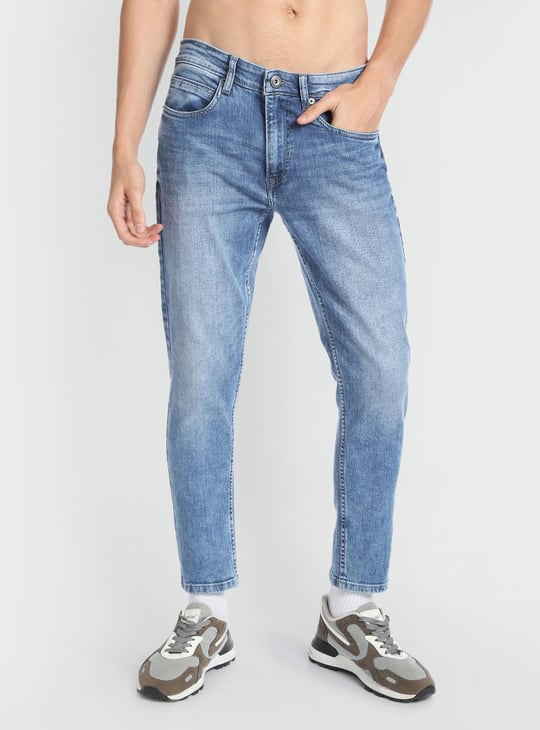 FLYING MACHINE Men Stonewash Tapered Fit Jeans