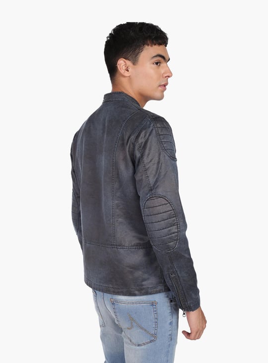 Leather jacket flying machine best sale