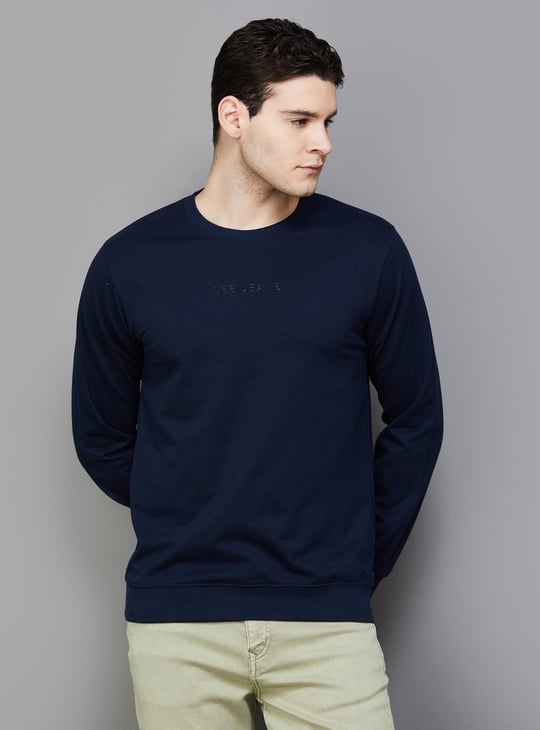 Lee full sleeve solid men's sweatshirt hotsell