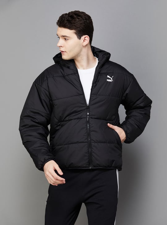 PUMA Men Hooded Puffer Jacket Black