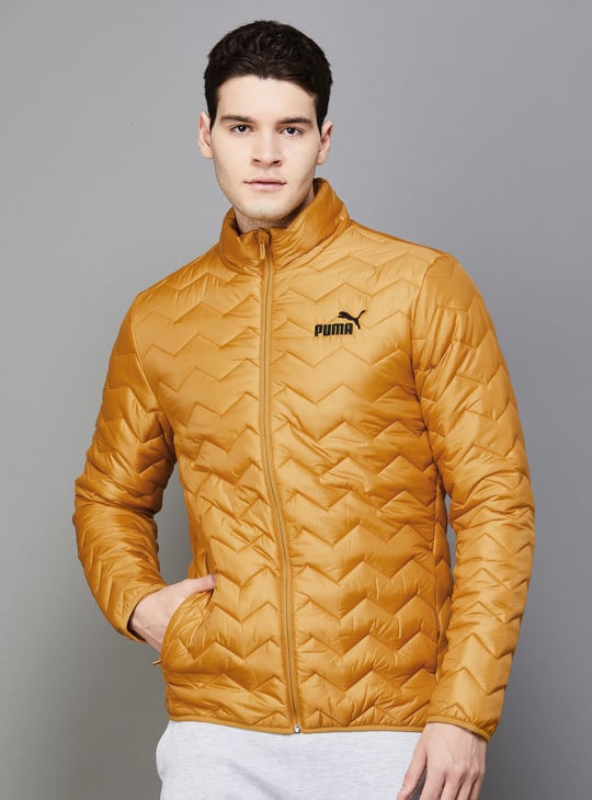 PUMA Men Solid Quilted Jacket