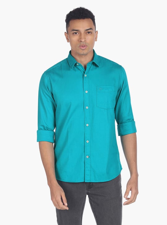 ARROW SPORT Men Solid Regular Fit Casual Shirt Blue