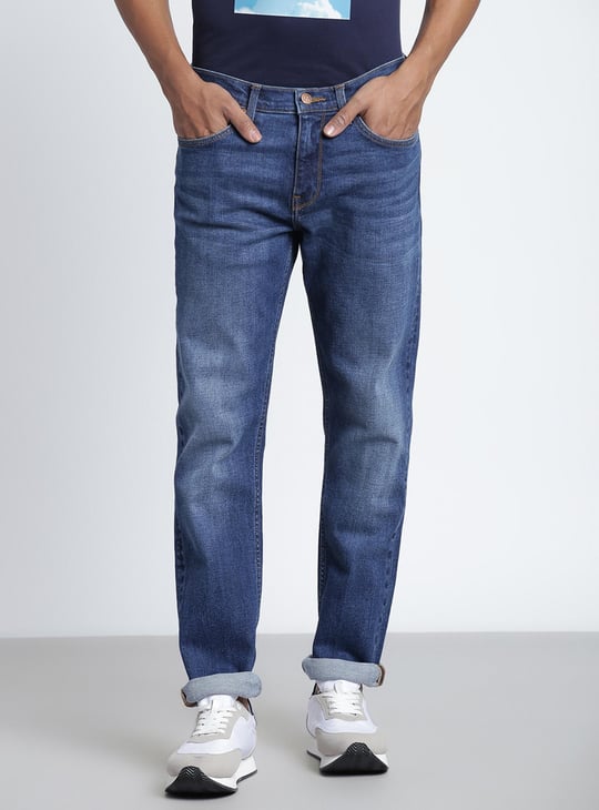 Slim Tapered Lee Jeans Skinny Mens LEE Men Stonewashed Travis