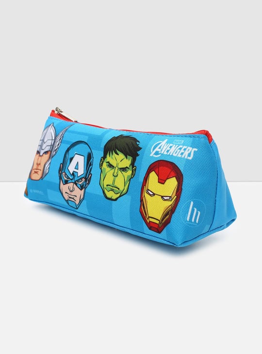 MAX Kids Avengers Print Zip Closure Pencil Pouch