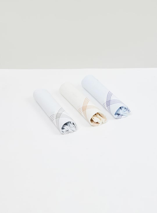 Men Checked Handkerchief- Pack of 3 