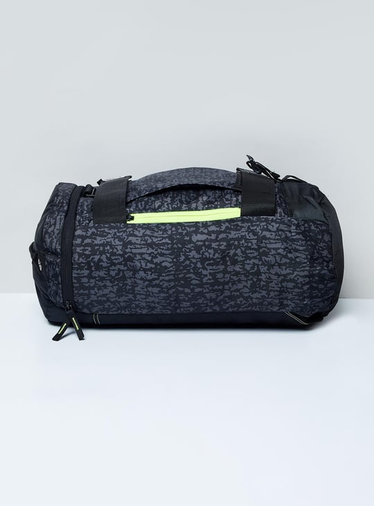 MAX Camouflage Print Duffle Bag with Shoulder Straps