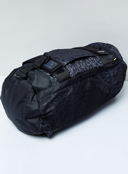 MAX Camouflage Print Duffle Bag with Shoulder Straps