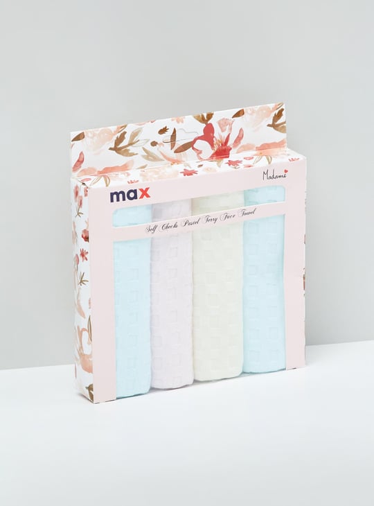 Women Textured Face Towels - Pack of 4 Pcs.