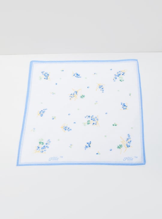 Women Printed Handkerchief- Pack of 6 