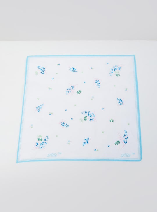 Women Printed Handkerchief- Pack of 6 