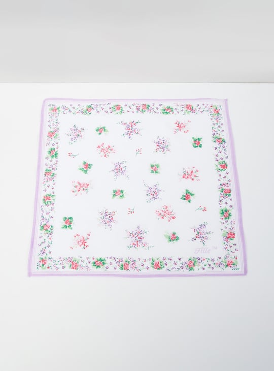 Women Printed Handkerchief- Pack of 6 