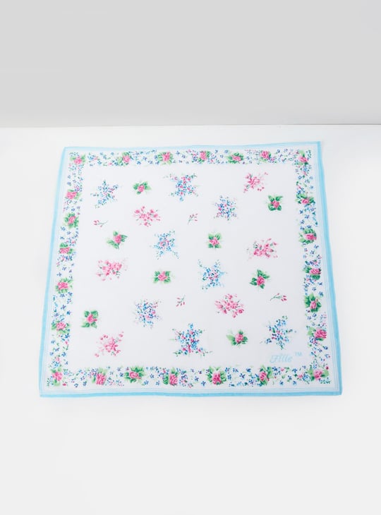 Women Printed Handkerchief- Pack of 6 