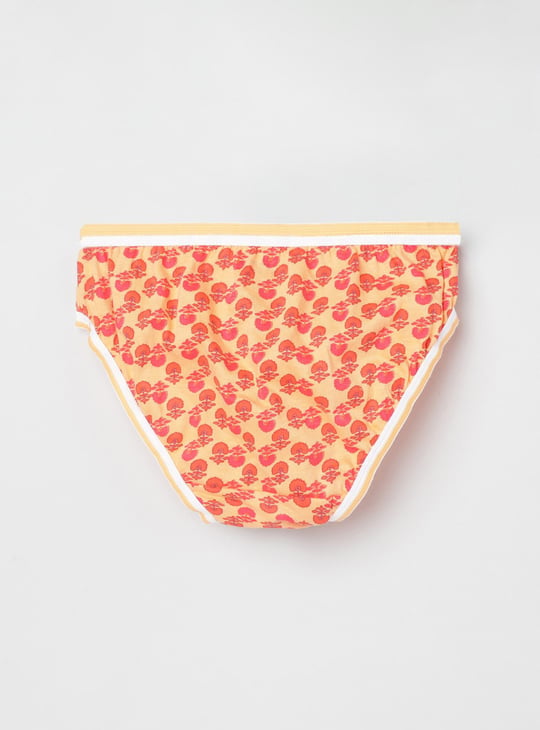 Girls Printed Brief - Pack of 3