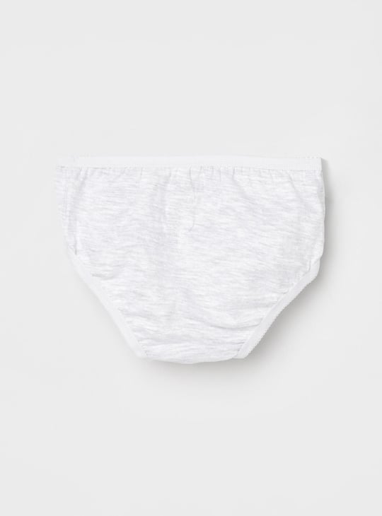 Girls Solid Elasticated Briefs - Pack of 3 