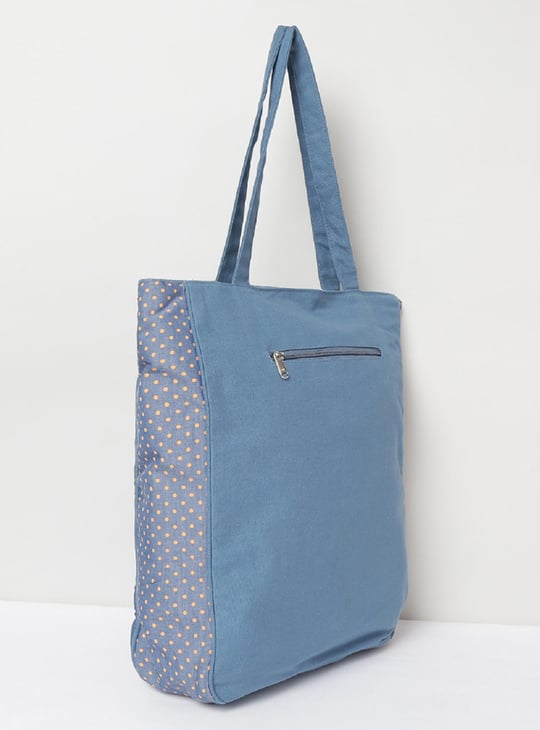 Women Graphic Print Polka Dot Tote Bag