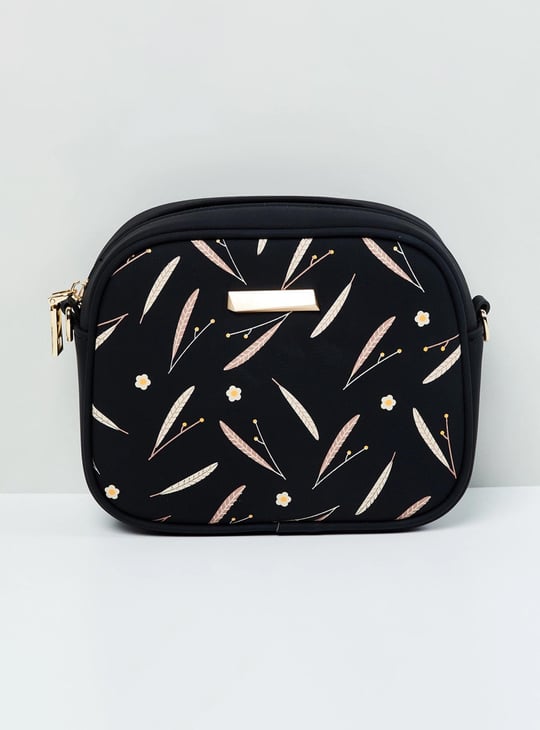 MAX Women Printed Zip-Closure Sling Bag