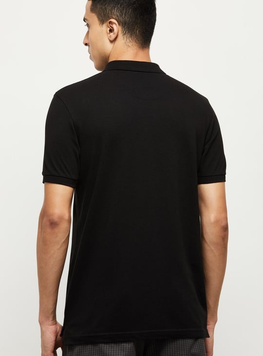 Men Solid Slim Fit Polo T-shirt 