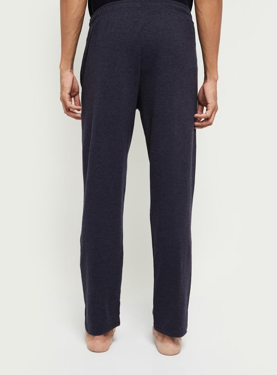Men Solid Knitted Lounge Pants - Main Image