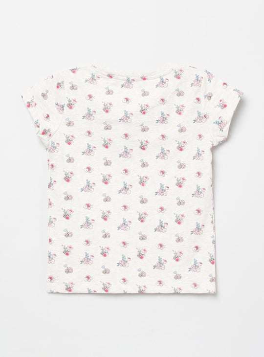 MAX Girls Printed Round Neck T-shirt