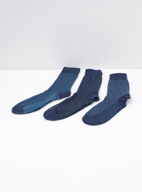 Men Patterned Socks- Set of 3 