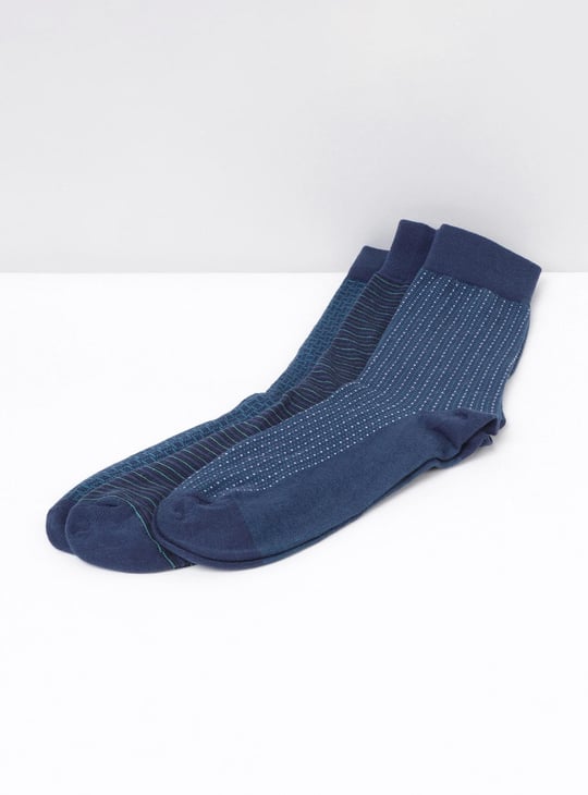 Men Patterned Socks- Set of 3 