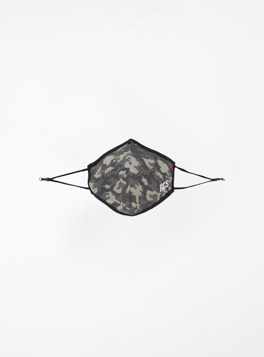 Men Printed Face Mask - Set of 3