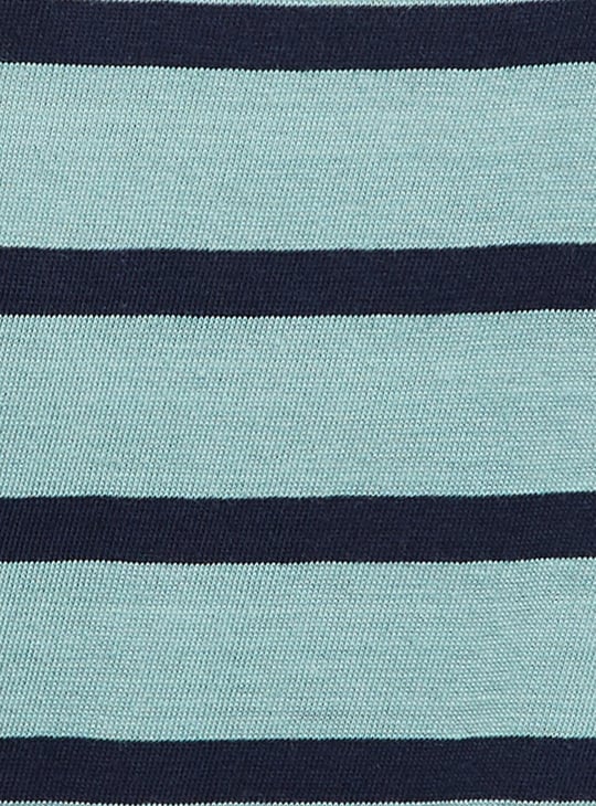 MAX Women Striped V-neck Top