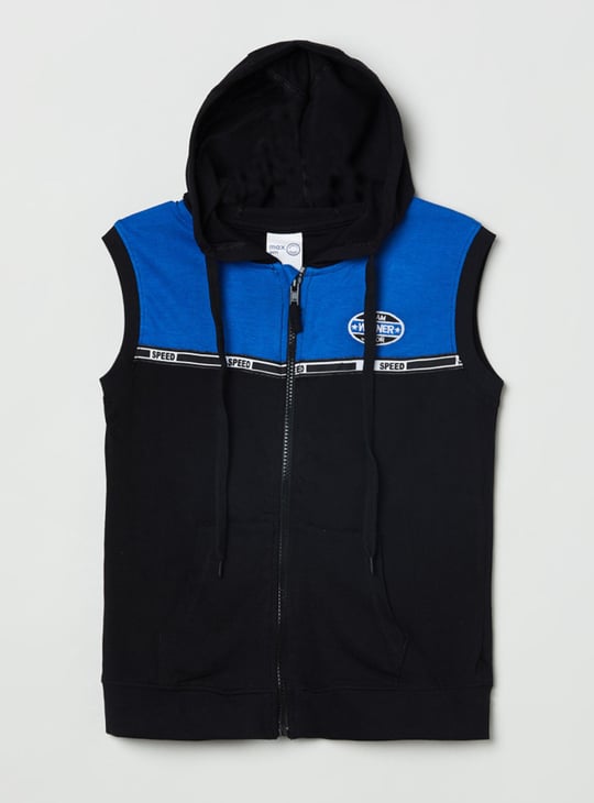 MAX Boys Colourblocked Sleeveless Jacket Colourblock