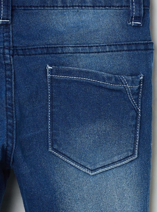 MAX Girls Medium-Washed Slim Fit Denim Jeans