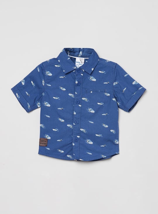MAX Boys Printed Casual Shirt