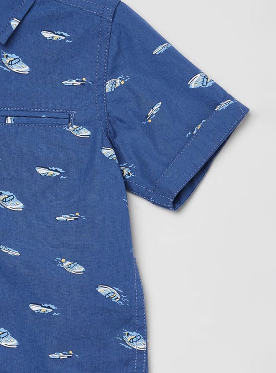 MAX Boys Printed Casual Shirt