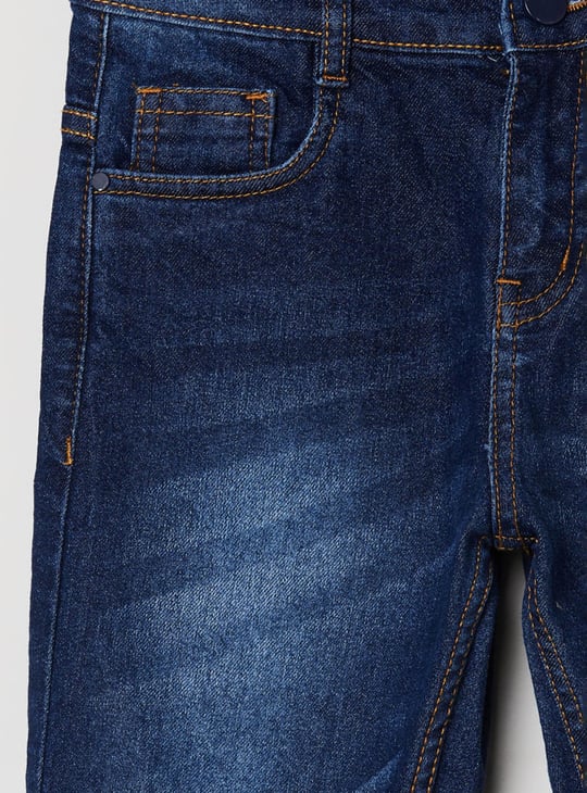Boys Stonewashed Slim Fit Jeans