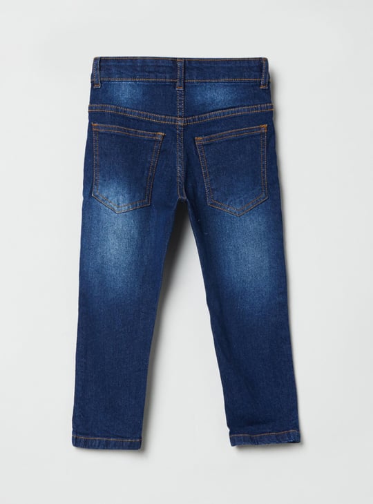 MAX Boys Stonewashed Slim Fit Jeans