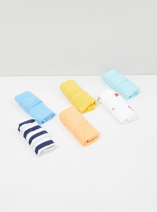 Boys Printed Wash Cloth - Pack of 6 Pcs
