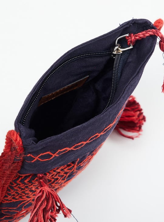 Women Embroidered Sling Bag 