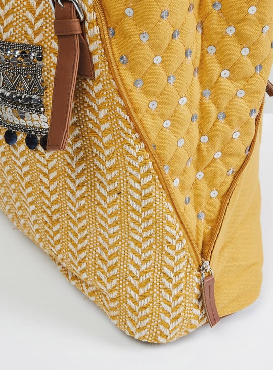 MAX Women Embellished Tote Bag