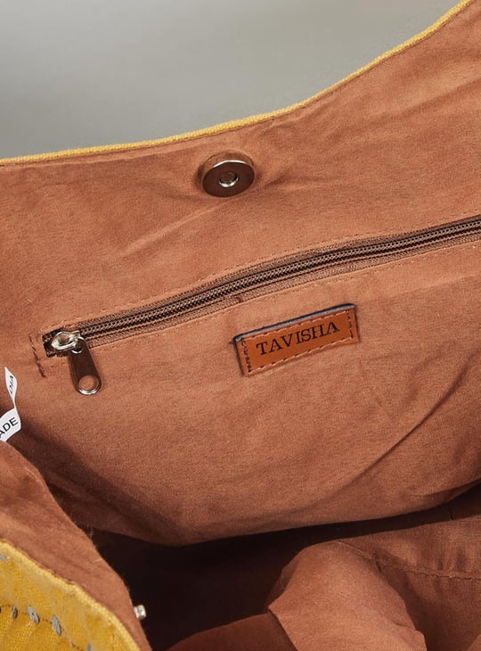 MAX Women Embellished Tote Bag