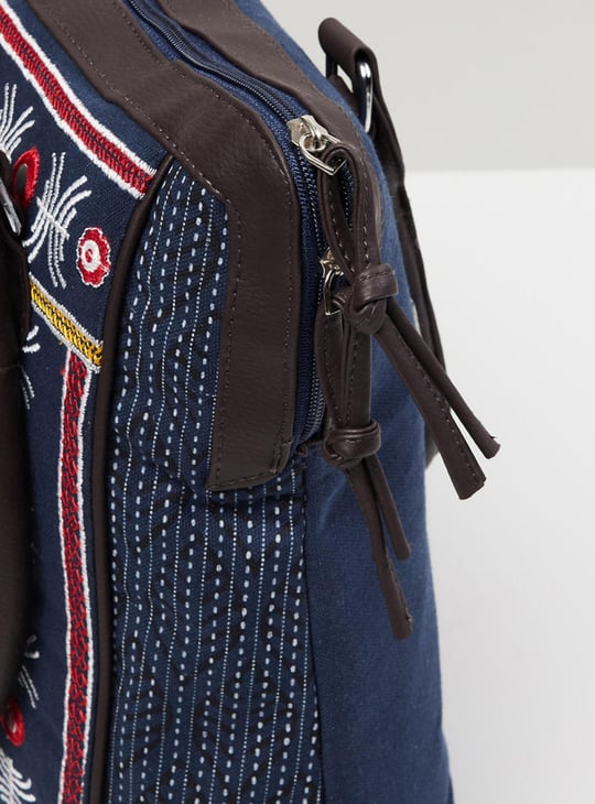 MAX Women Mirror Embellished Tote Bag