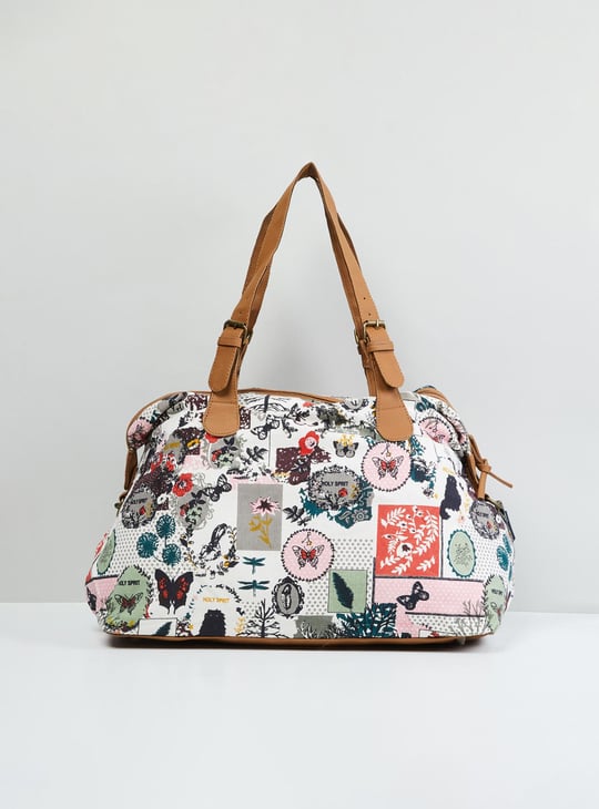 MAX Women Floral Print Duffle Bag