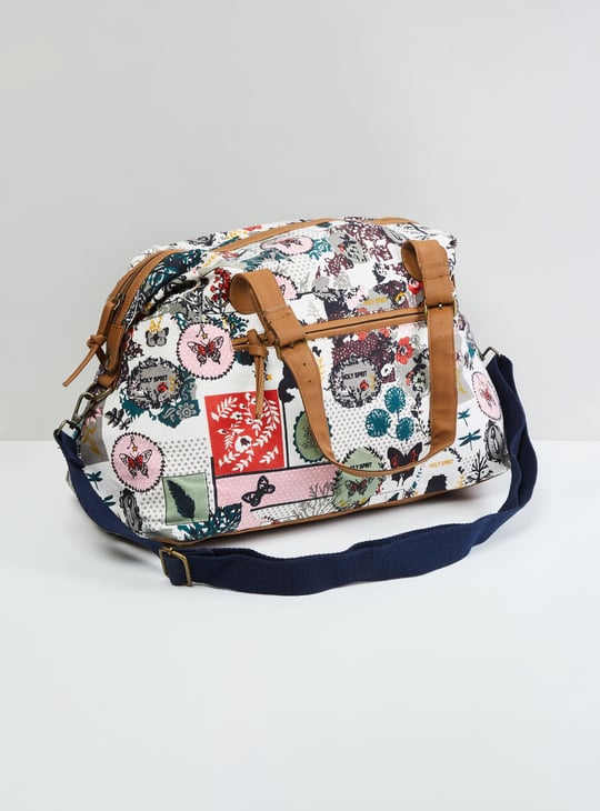MAX Women Floral Print Duffle Bag