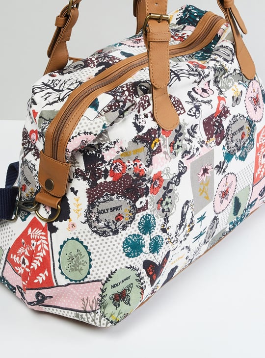 MAX Women Floral Print Duffle Bag